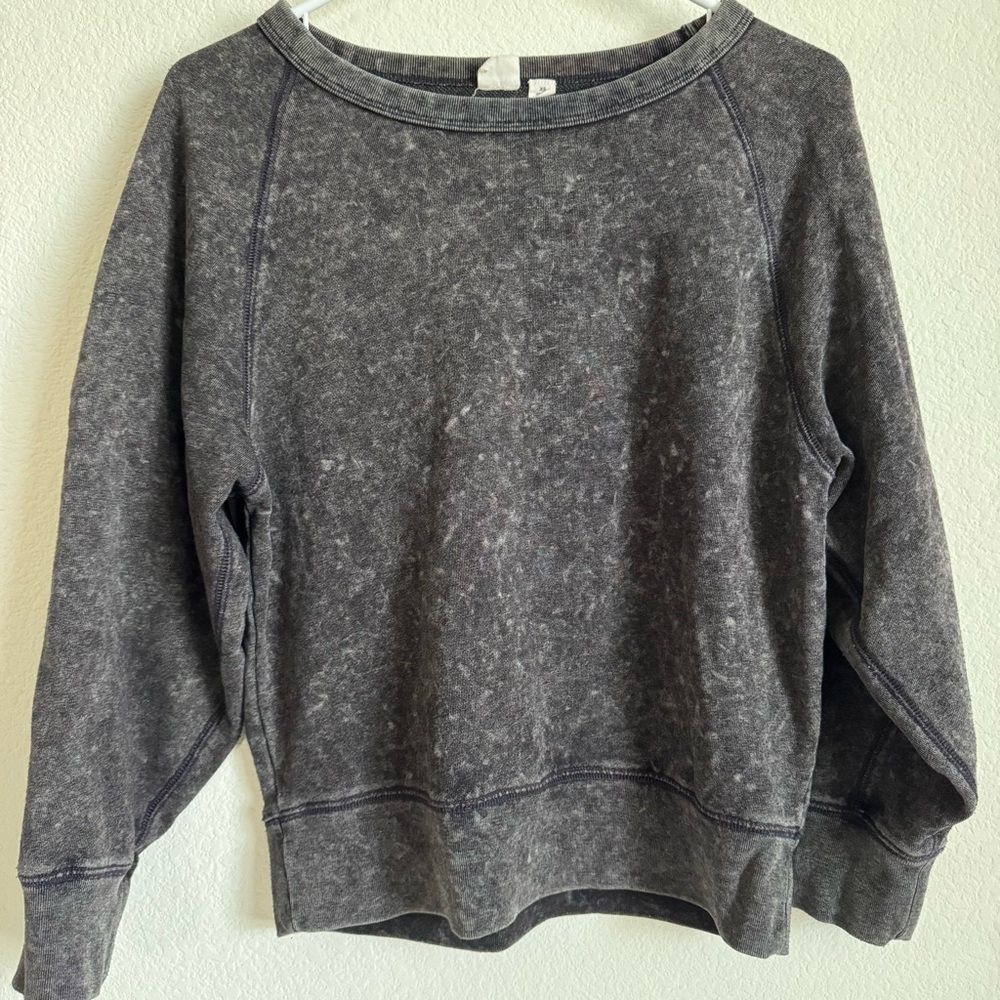 GAP gray acid wash sweater